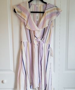 Multi color striped dress